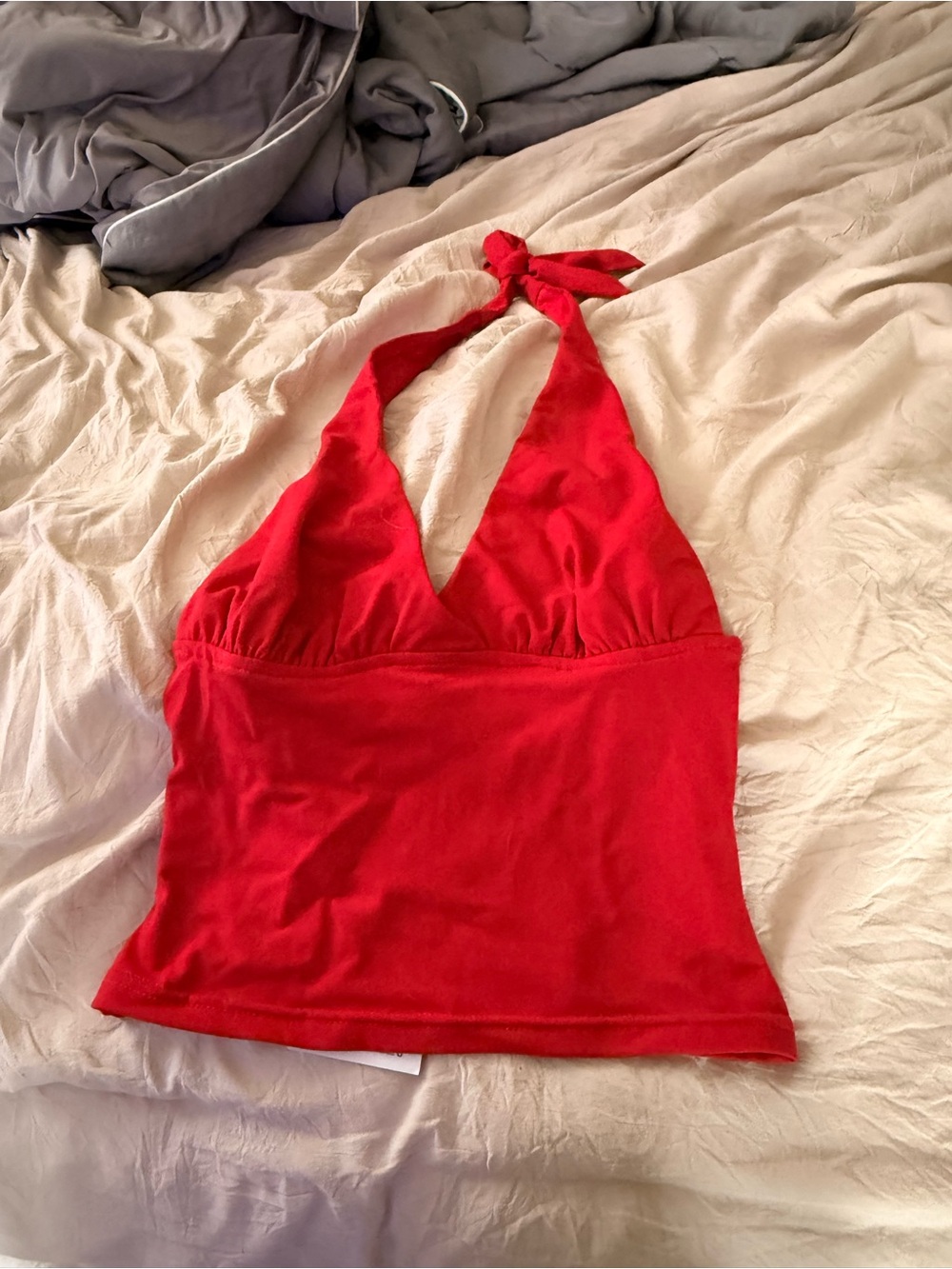 Princess Polly Red Halter Tank Top